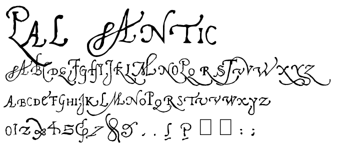 Pal Antic font